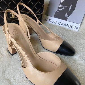 Franco Sarto Two-Toned Slingback Pump